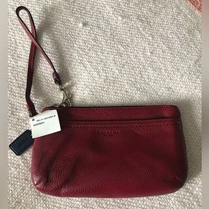 Coach Leather Wristlet